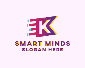 Speedy Letter K Motion Business logo