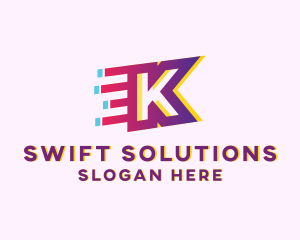 Speedy Letter K Motion Business logo