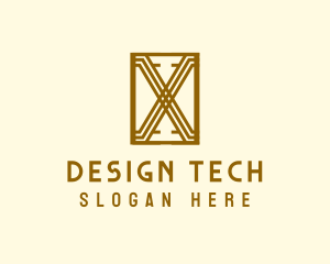 Elegant Art Deco Letter X logo design