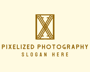 Elegant Art Deco Letter X logo design