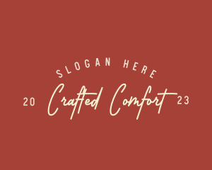 Retro Script Business logo design