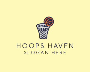 Basketball Game Hoop logo design