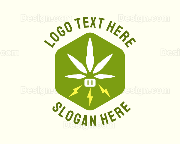 Hexagon Marijuana Vape Logo