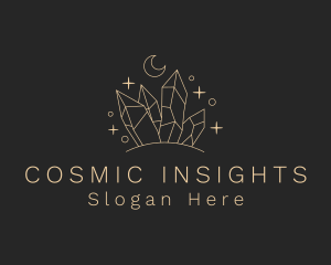 Astral Cosmic Precious Stone logo design