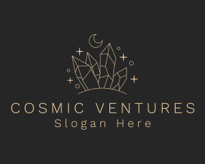 Astral Cosmic Precious Stone logo design