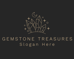 Astral Cosmic Precious Stone logo design