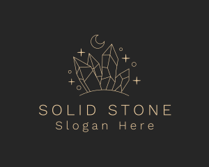 Astral Cosmic Precious Stone logo design