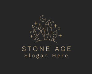 Astral Cosmic Precious Stone logo design