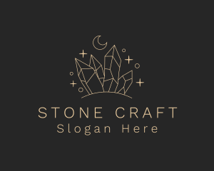 Astral Cosmic Precious Stone logo design