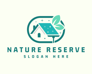 Natural Home Cleaning logo design