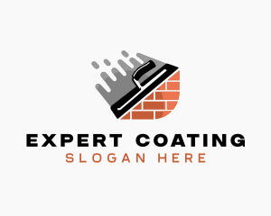 Plastering Trowel Masonry logo design