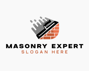 Plastering Trowel Masonry logo design