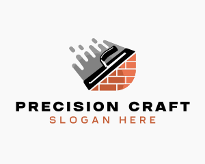 Plastering Trowel Masonry logo design