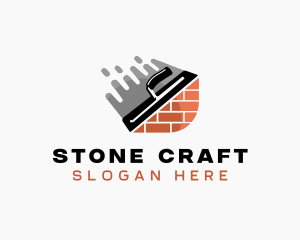 Plastering Trowel Masonry logo design