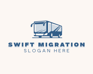 Shuttle Bus Transportation Logo