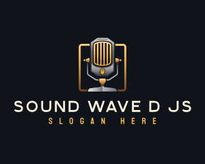 Broadcast Podcast Audio logo design