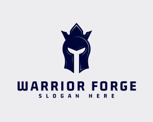 Warrior Helmet Crown logo