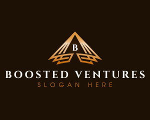 Triangle Finance Pyramid logo design