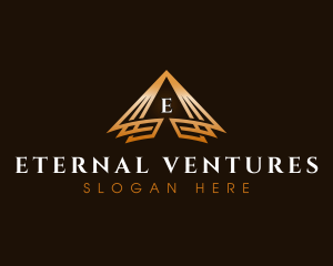 Triangle Finance Pyramid logo design