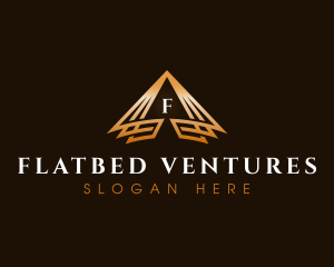 Triangle Finance Pyramid logo design