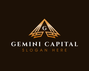 Triangle Finance Pyramid logo design