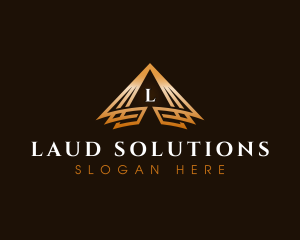 Triangle Finance Pyramid logo design