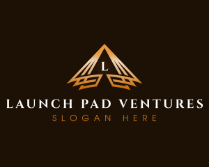 Triangle Finance Pyramid logo design