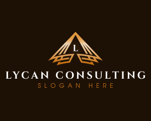 Triangle Finance Pyramid logo design