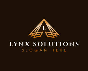 Triangle Finance Pyramid logo design