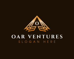 Triangle Finance Pyramid logo design