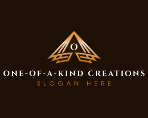 Triangle Finance Pyramid logo design