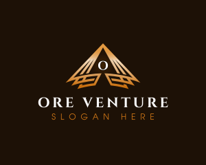 Triangle Finance Pyramid logo design