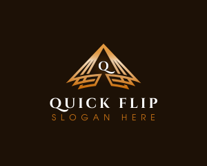 Triangle Finance Pyramid logo design