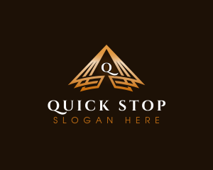 Triangle Finance Pyramid logo design