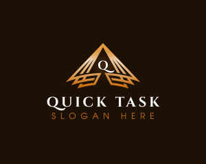 Triangle Finance Pyramid logo design