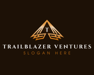 Triangle Finance Pyramid logo design