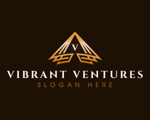 Triangle Finance Pyramid logo design