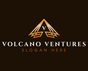 Triangle Finance Pyramid logo design