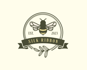 Natural Bee Leaf logo design