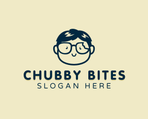 Cute Boy Glasses logo