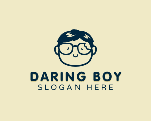 Cute Boy Glasses logo