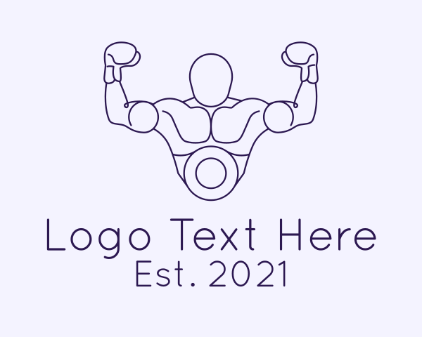 Boxing Gloves logo example 4