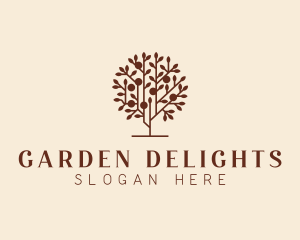 Fruit Garden Tree logo design