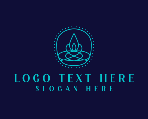 Light Candle Flame Logo