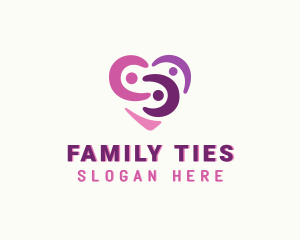 Family Heart Adoption logo design