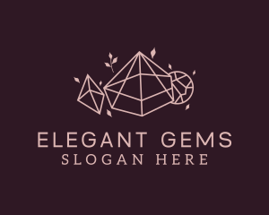 Pink Precious Gems logo design