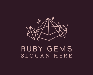 Pink Precious Gems logo design