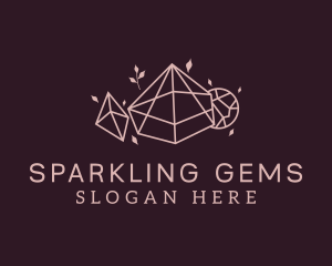 Pink Precious Gems logo design