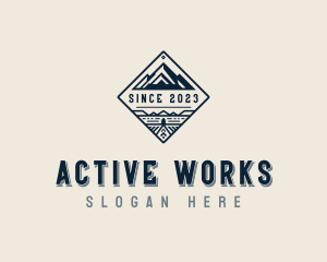 Active Gear Mountaineering logo design