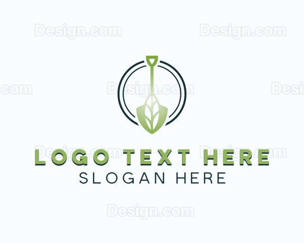 Leaf Shovel Landscaping Logo